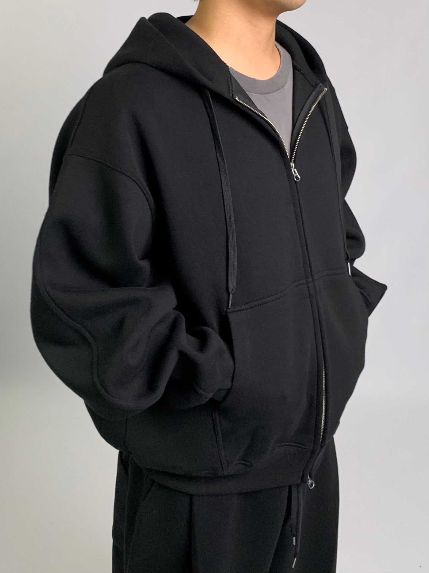 HEAVY DOUBLE ZIP UP