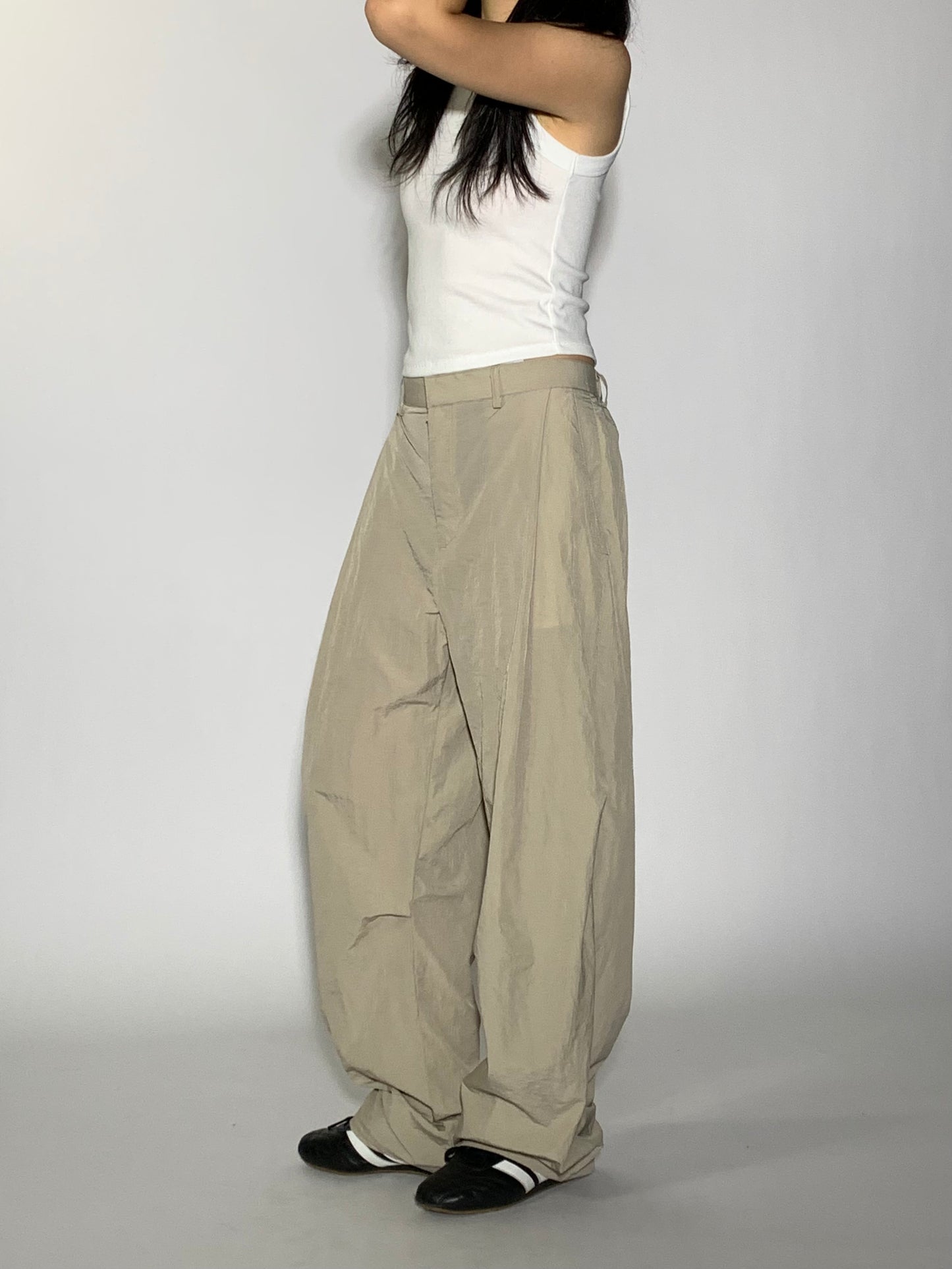 NYLON CURVE PANTS
