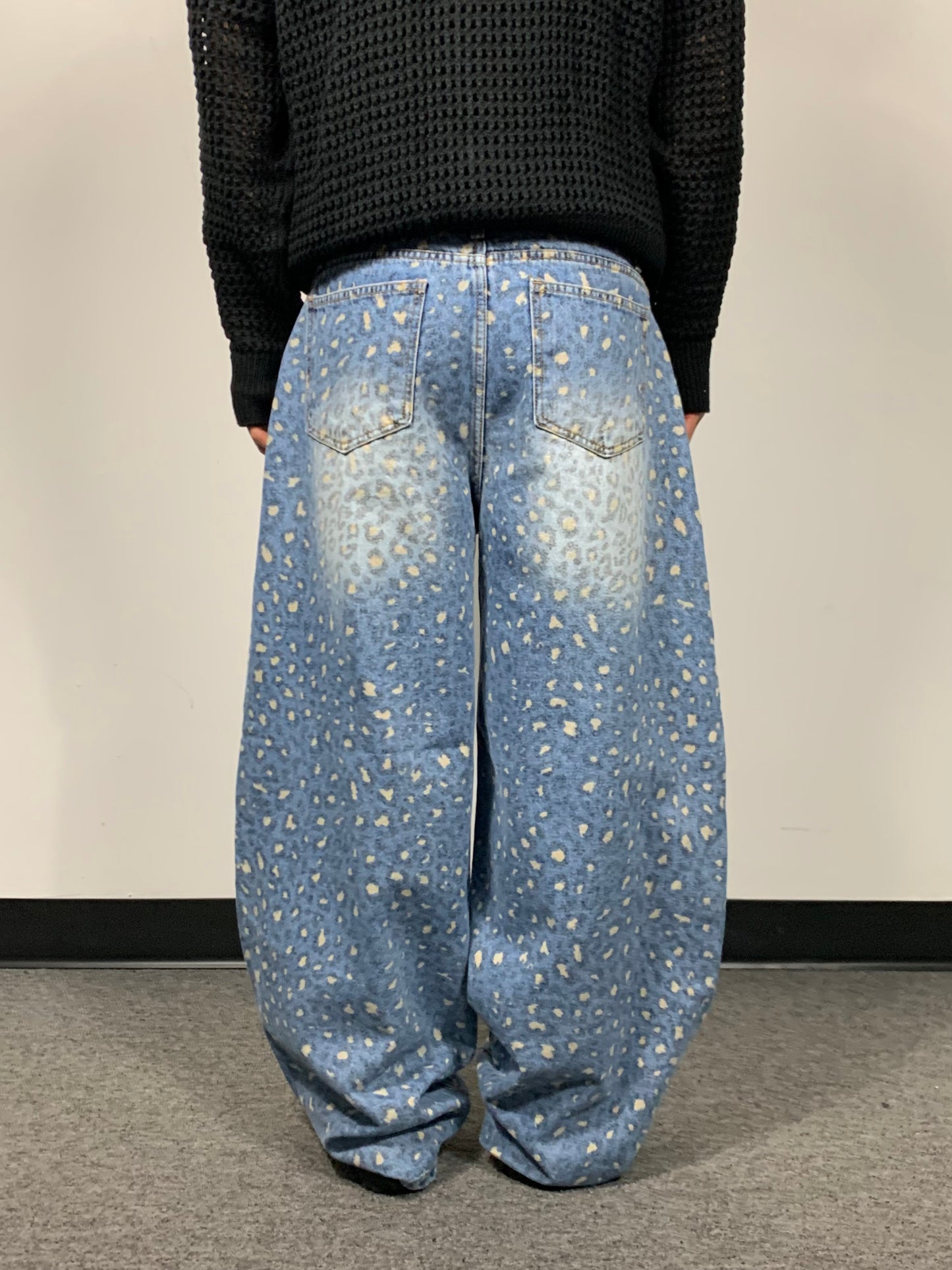 CHEETA PRINT DENIM