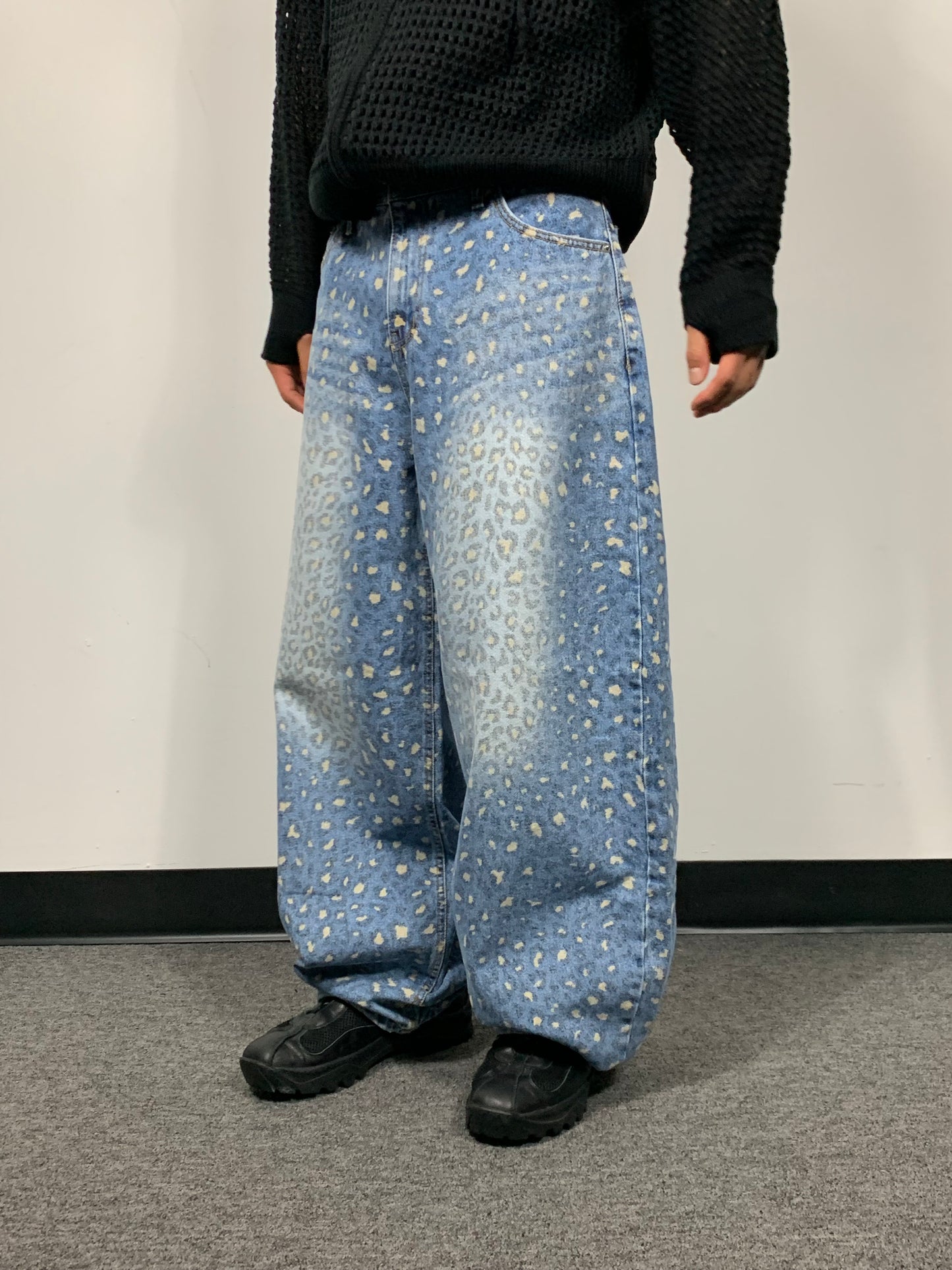 CHEETA PRINT DENIM