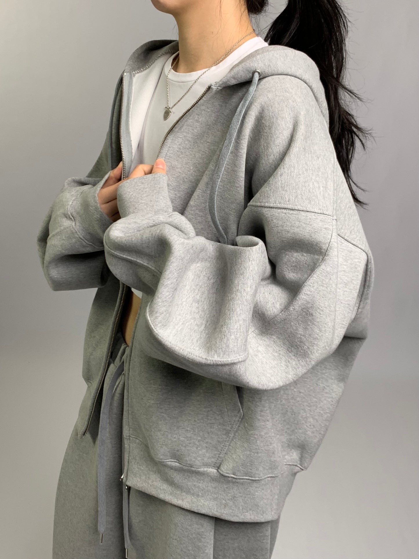 HEAVY DOUBLE ZIP UP