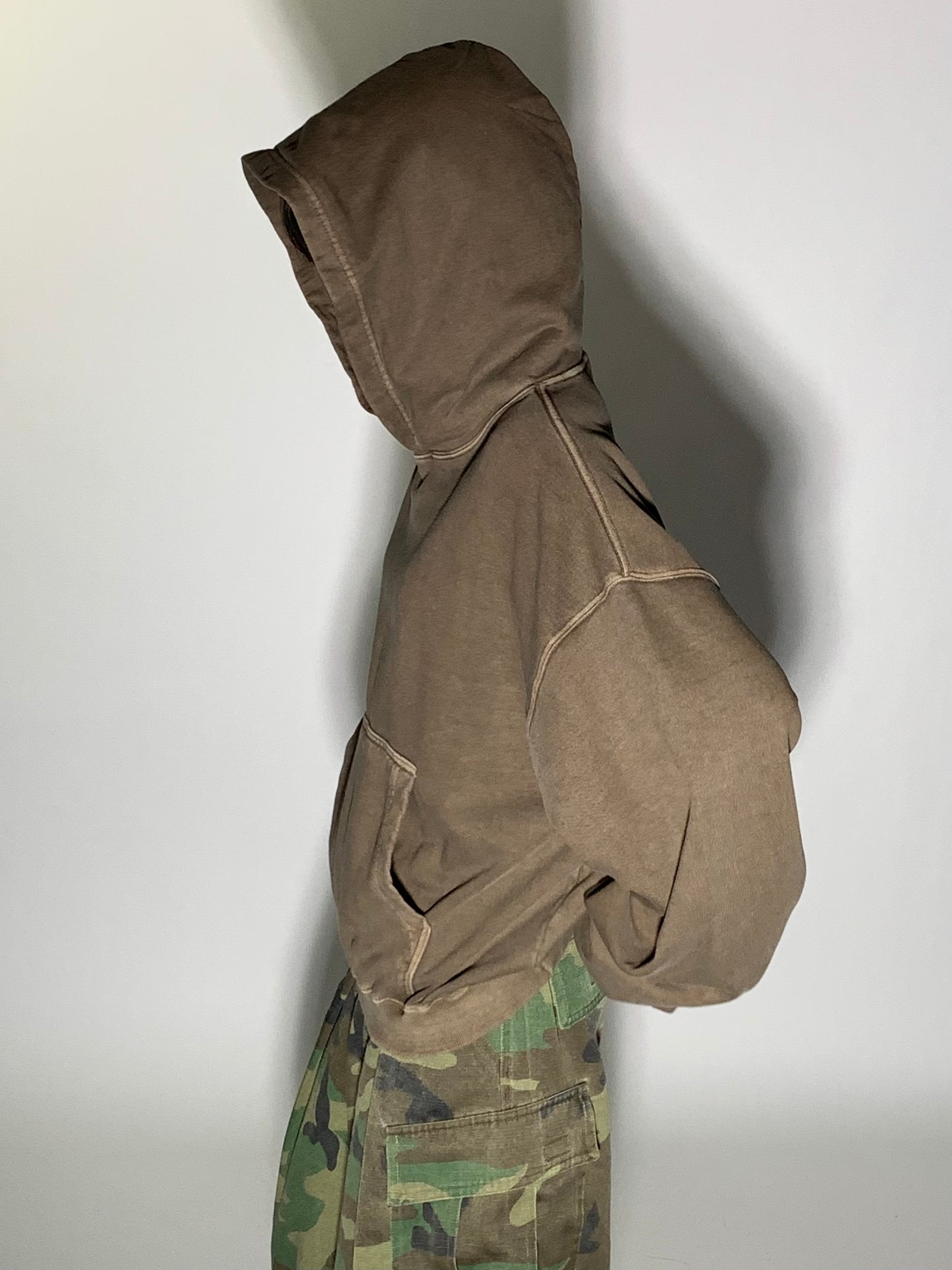 WASHED CROP HOODIE