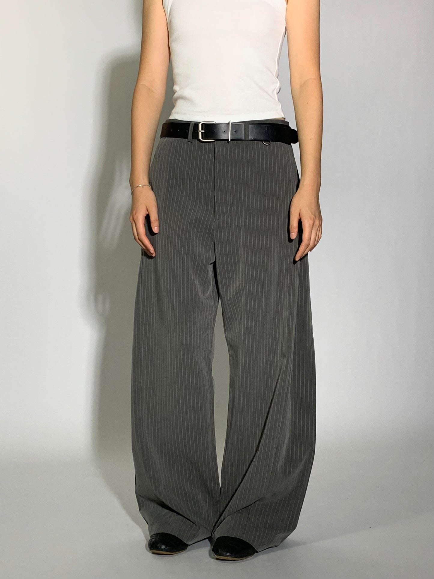 SIDE PLEATED SLACKS