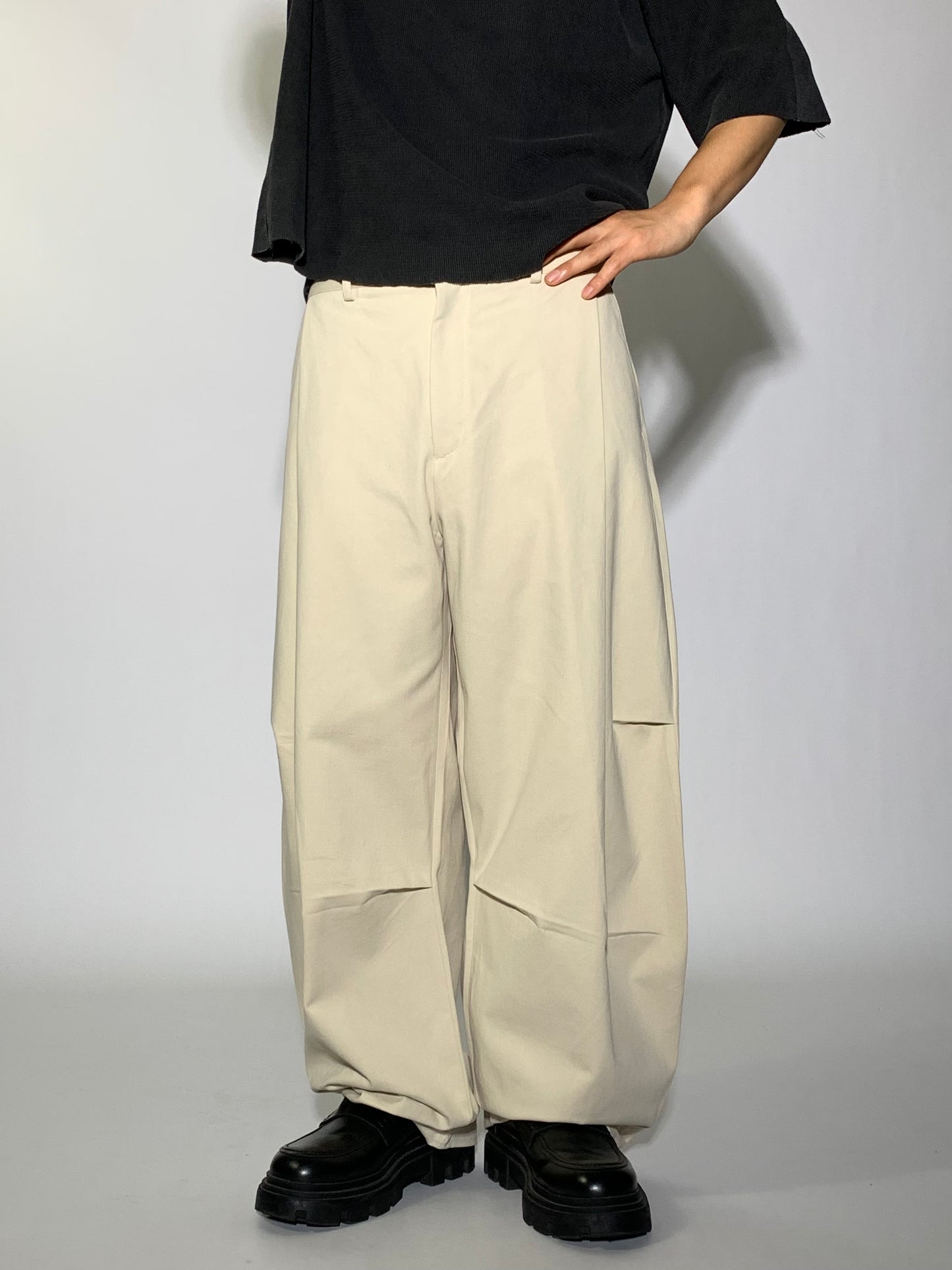 COTTON CURVE PANTS