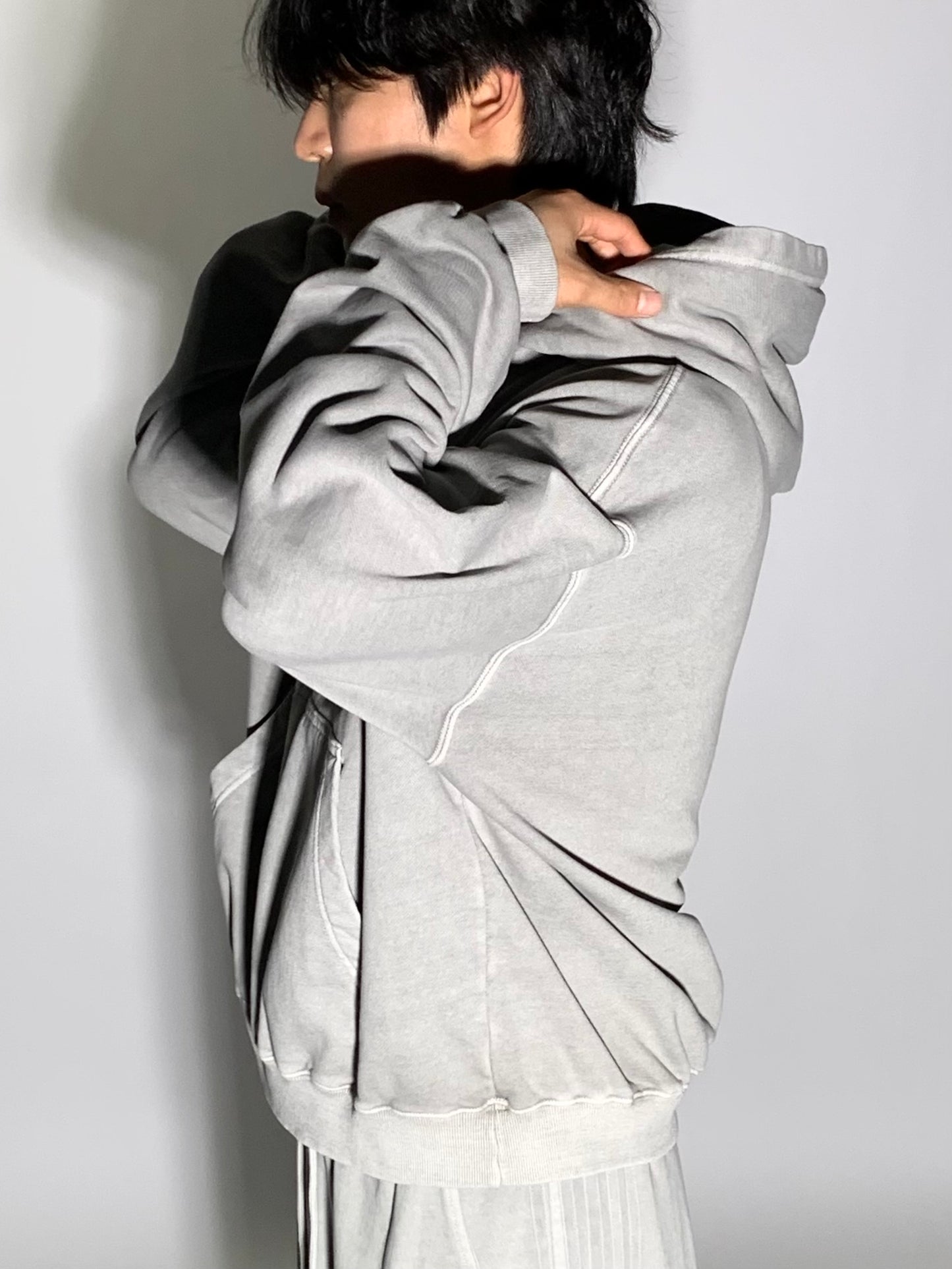WASHED CROP HOODIE