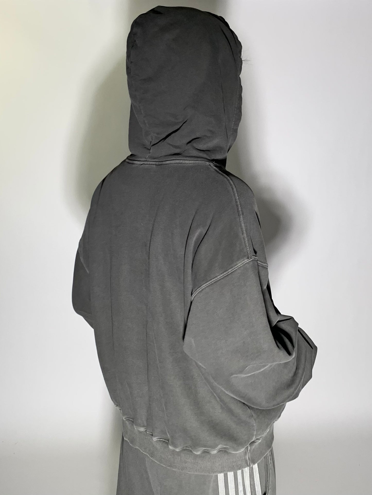 WASHED CROP HOODIE