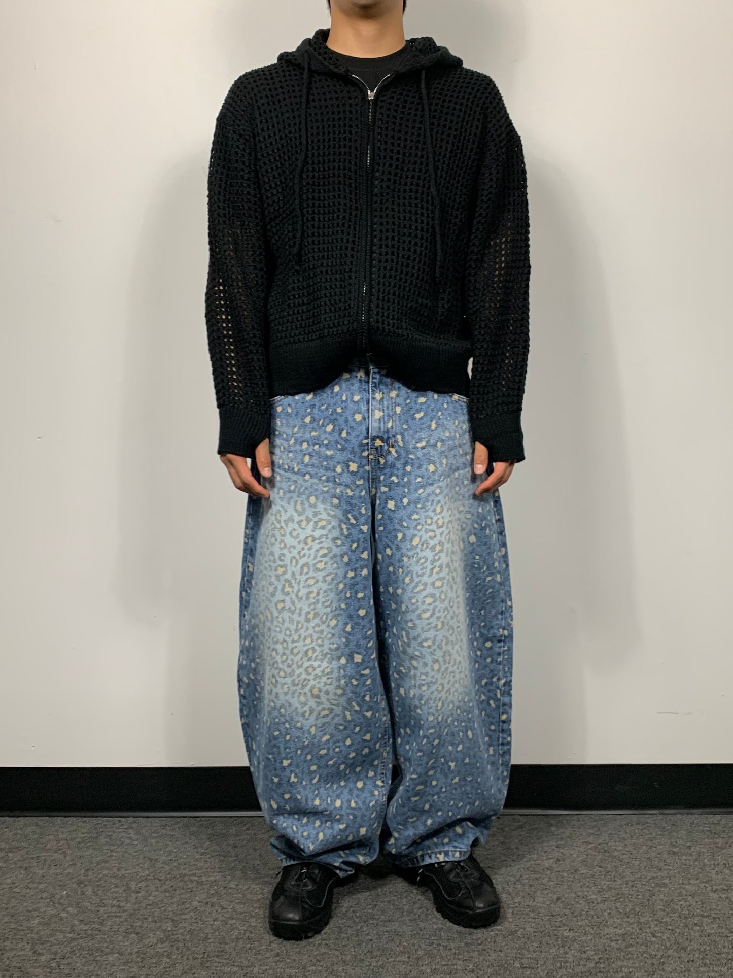 CHEETA PRINT DENIM