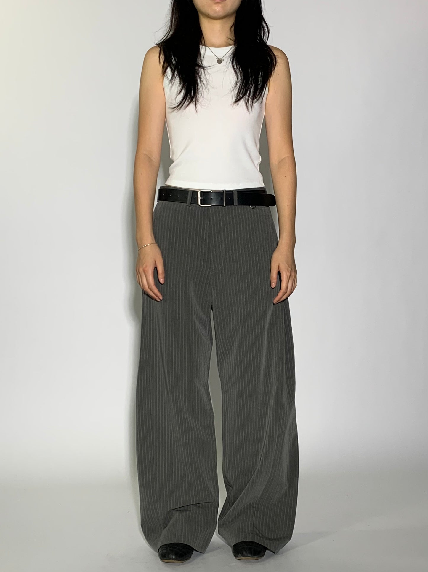 SIDE PLEATED SLACKS