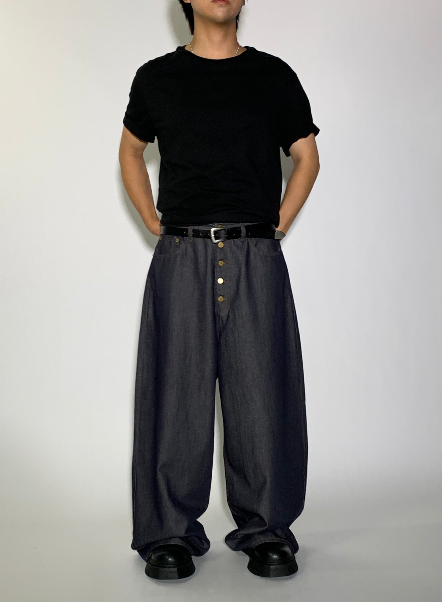 NON FADE BUTTON DENIM