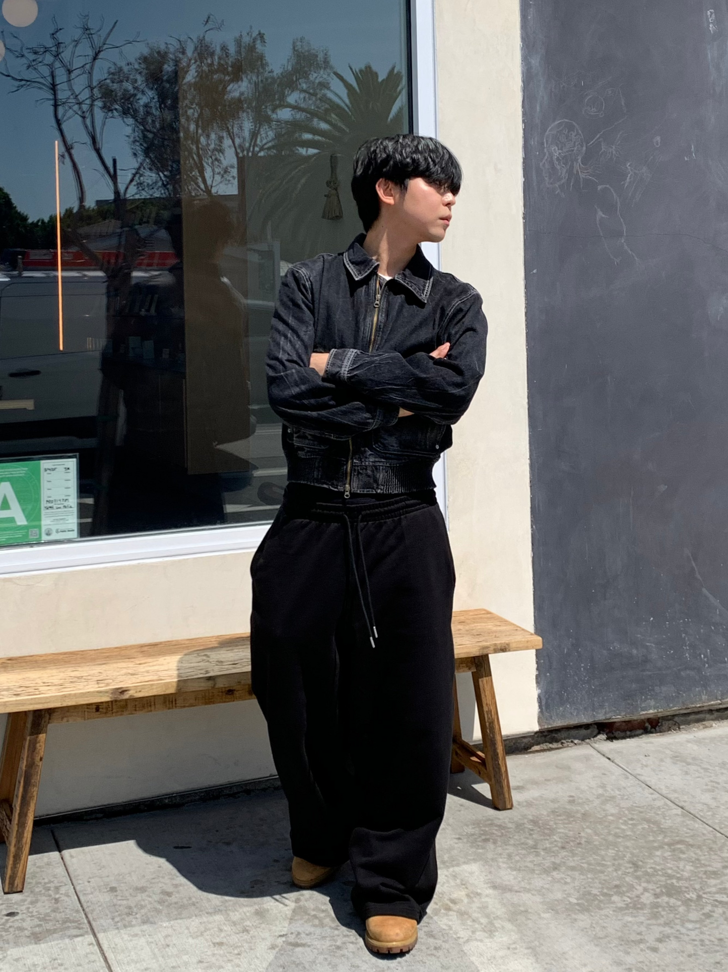 BASIC WIDE SWEATPANTS