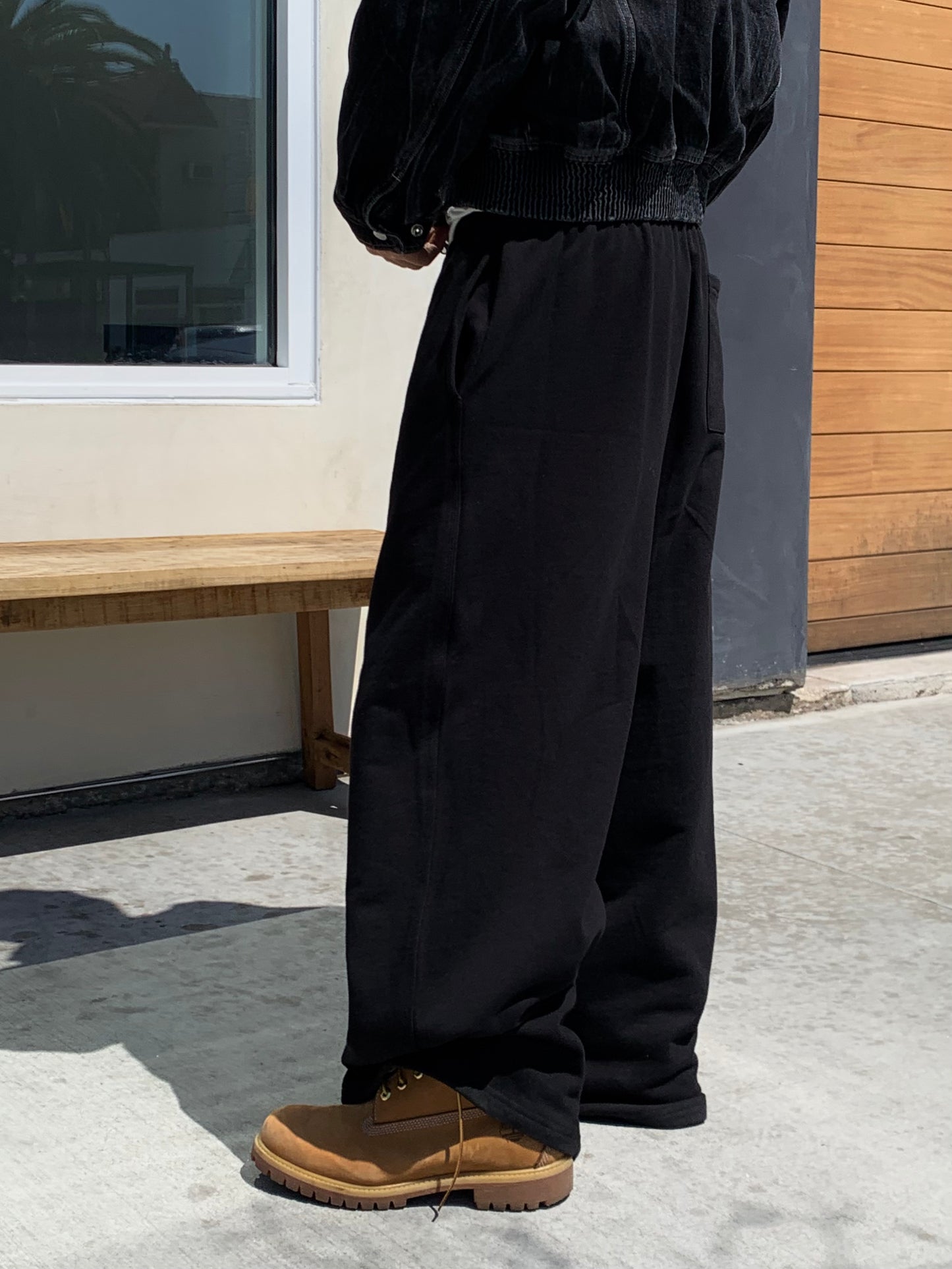 BASIC WIDE SWEATPANTS