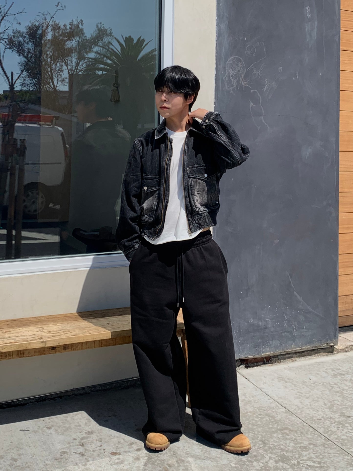 BASIC WIDE SWEATPANTS