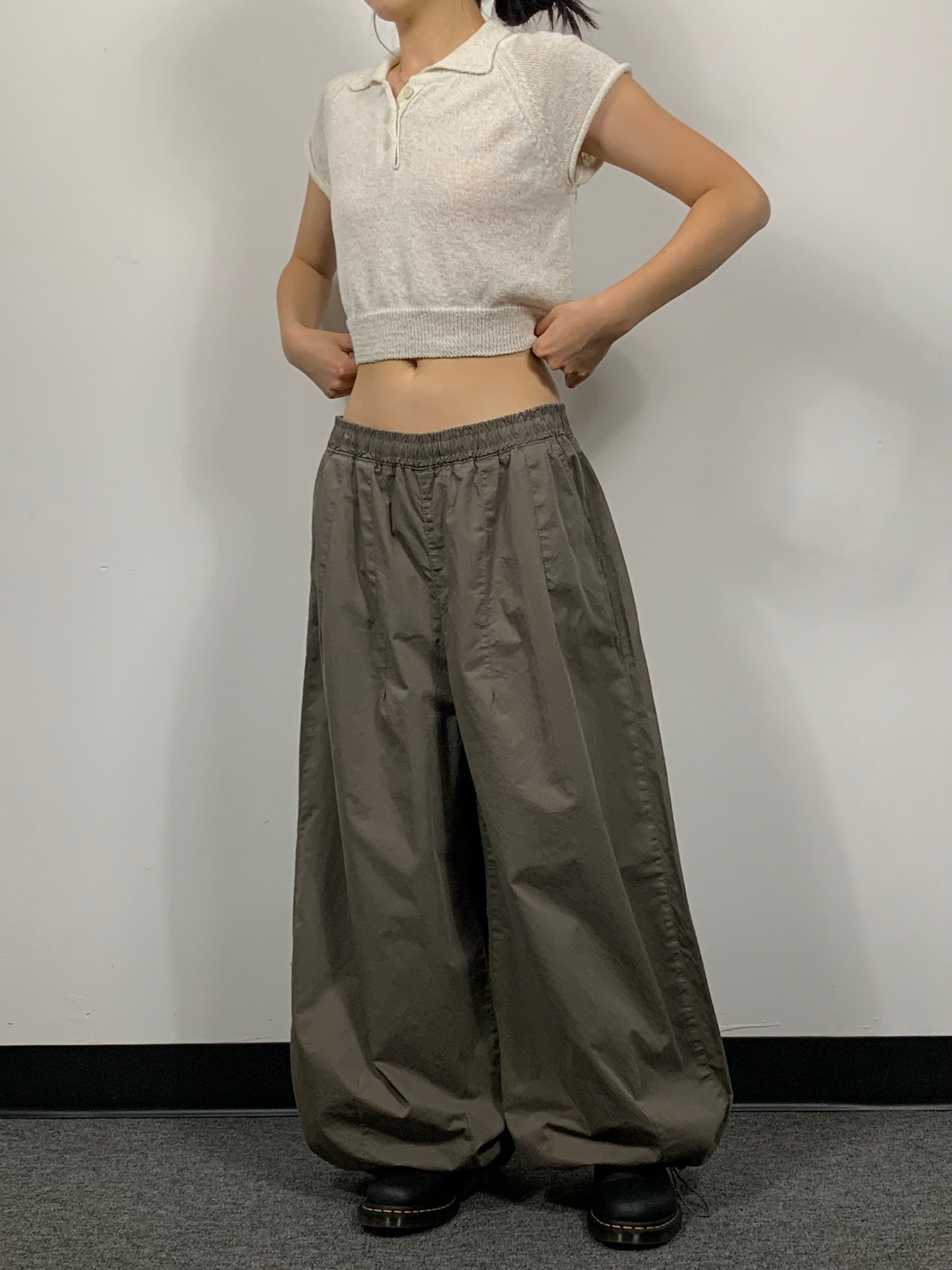 EASY COTTON WIDE PANTS