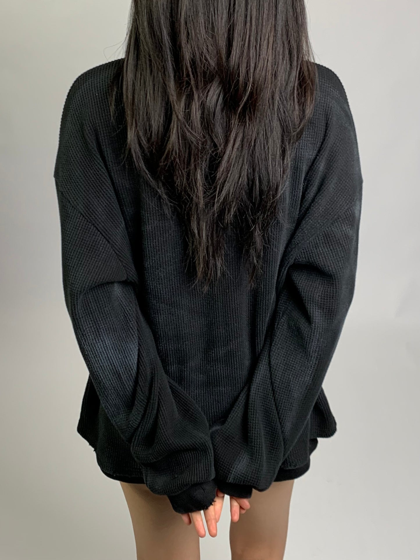 DISTRESSED WAFFLE TEE