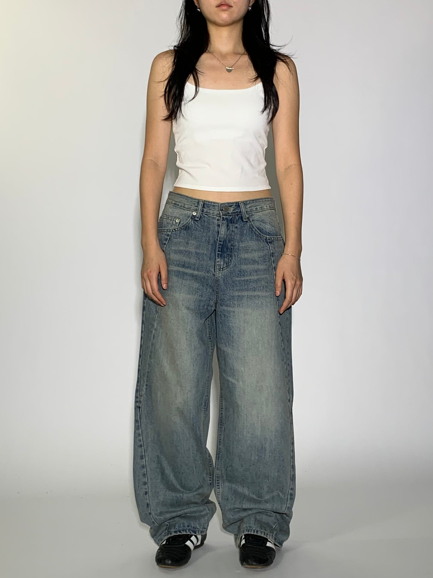WASHED DENIM SET - DENIM