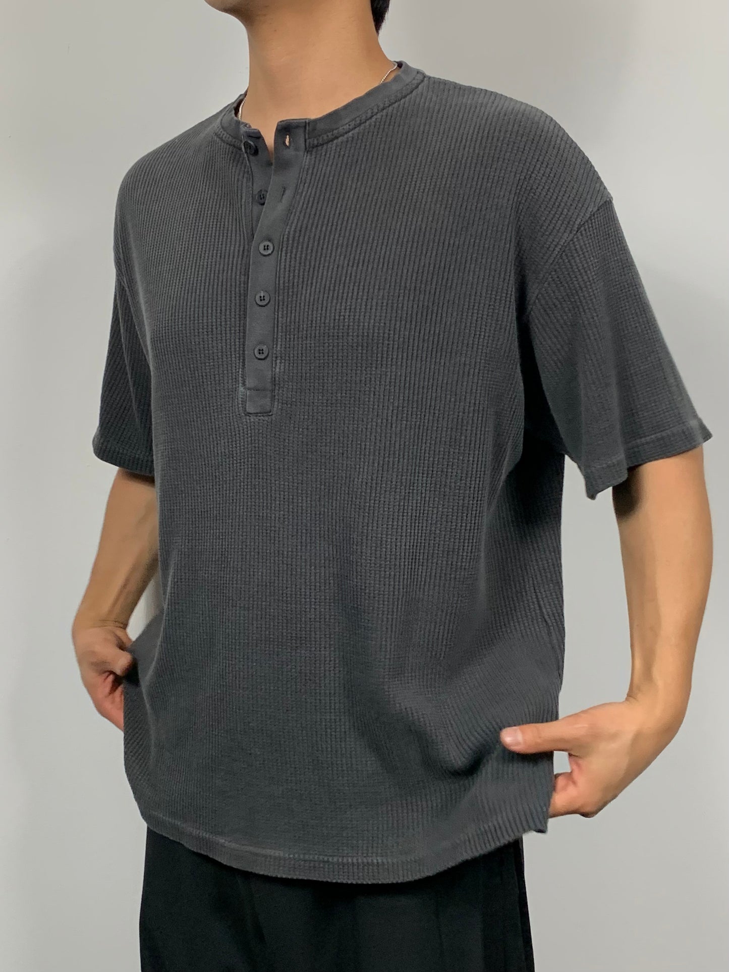 VINTAGE WASHED WAFFLE TEE