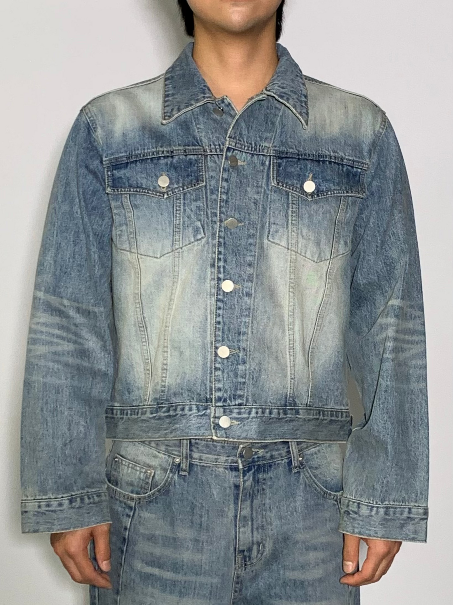 WASHED DENIM SET - JACKET