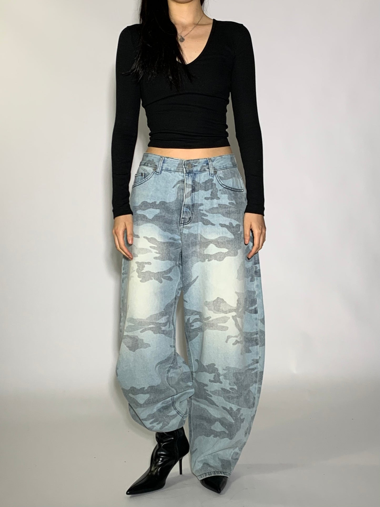 CAMO BRUSH DENIM