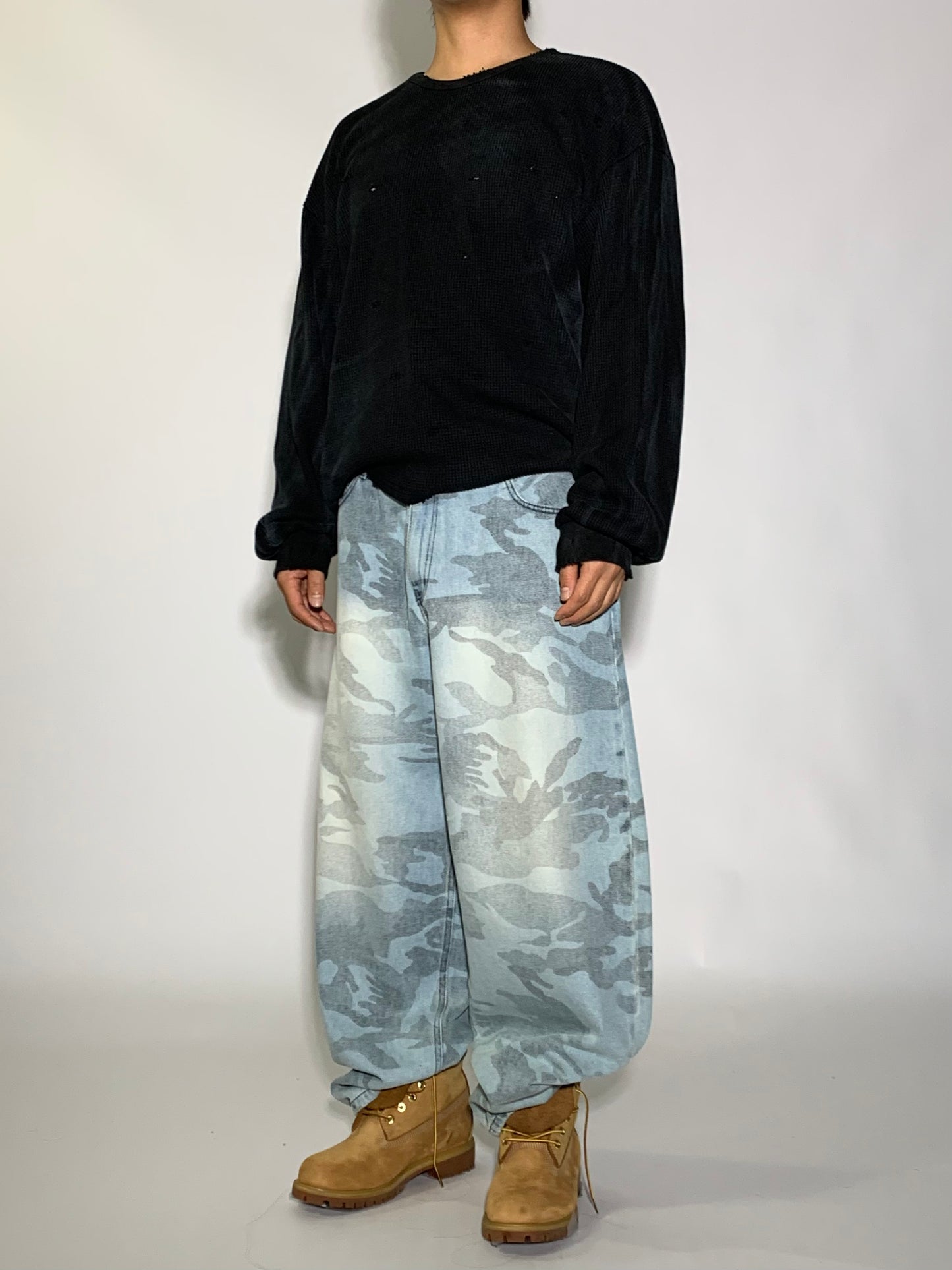 CAMO BRUSH DENIM