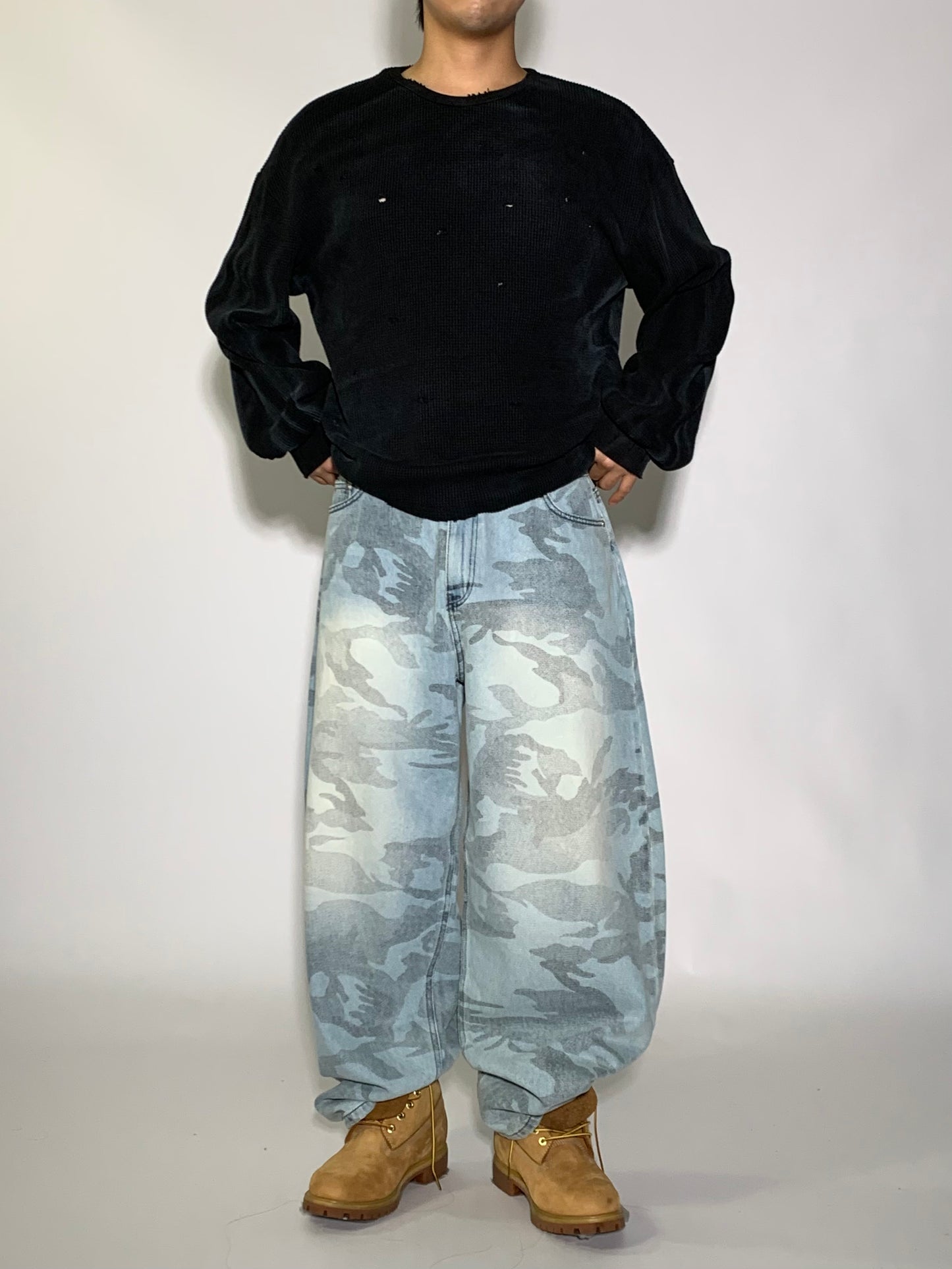 CAMO BRUSH DENIM