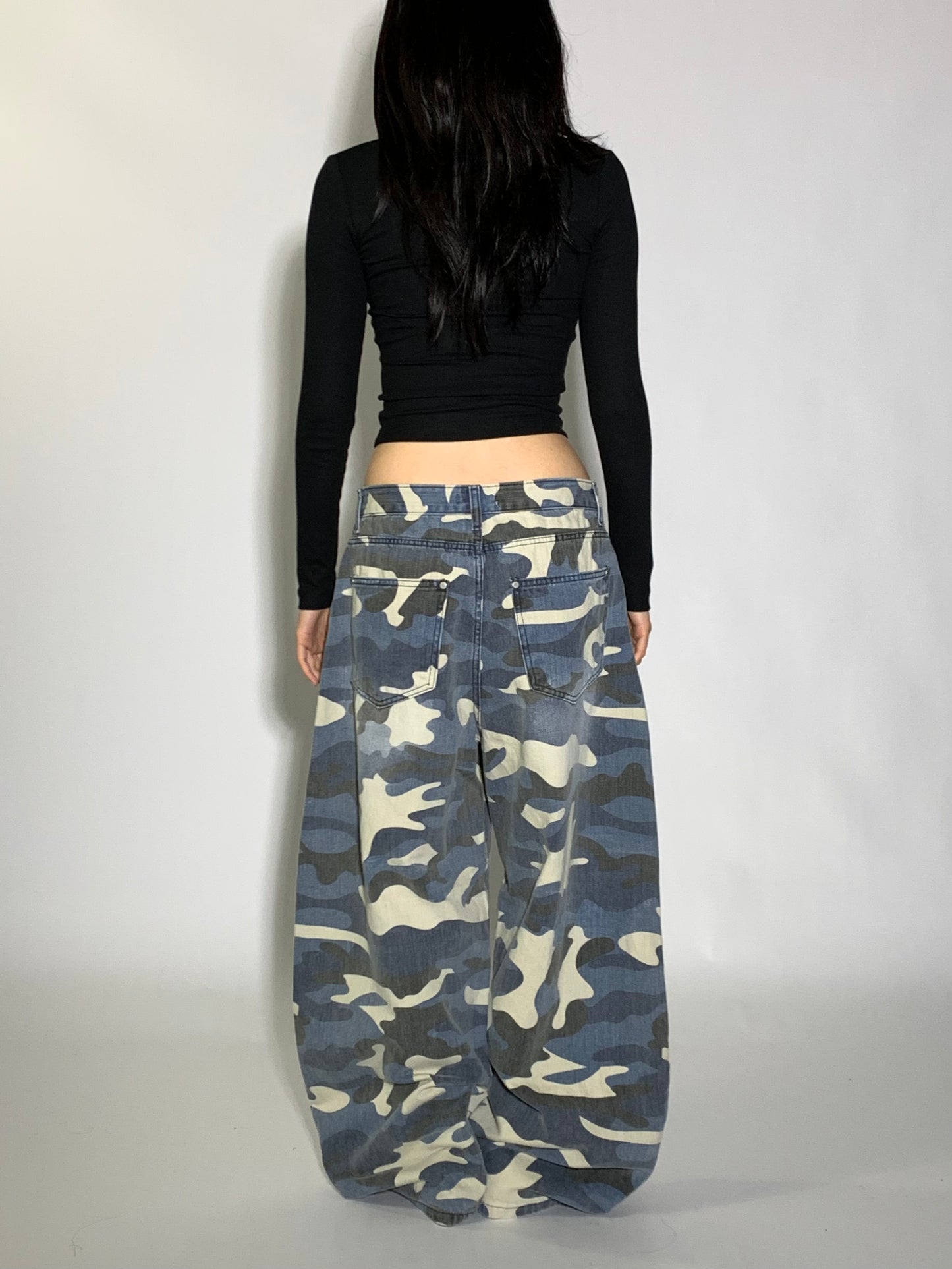 STONE WASH CAMO DENIM