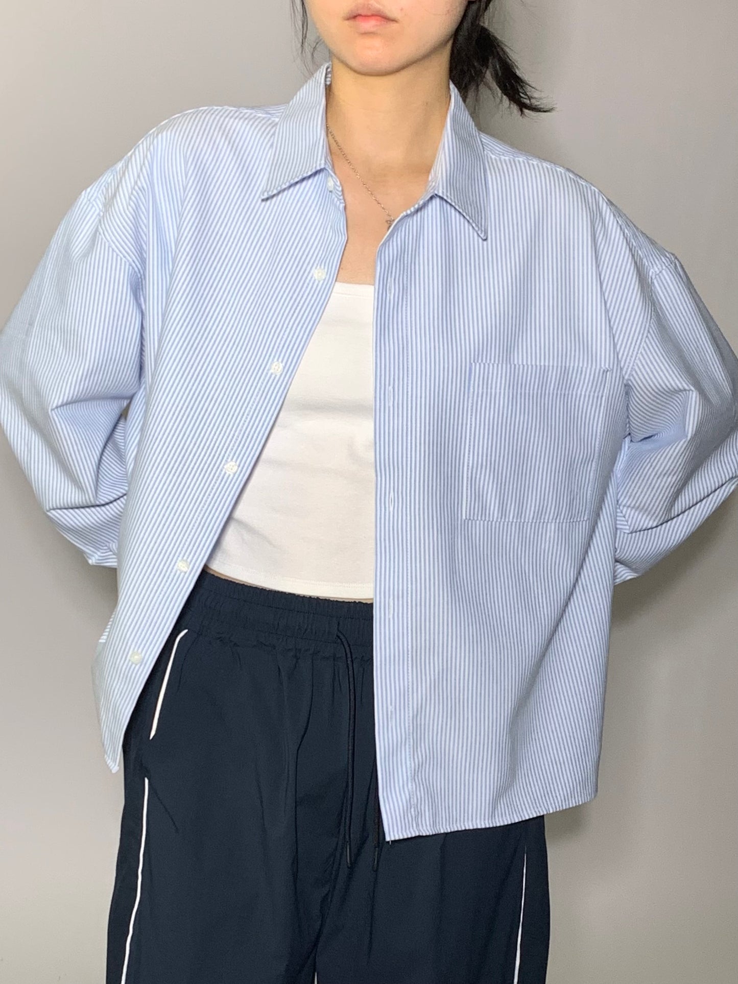 OXFORD CROP SHIRT