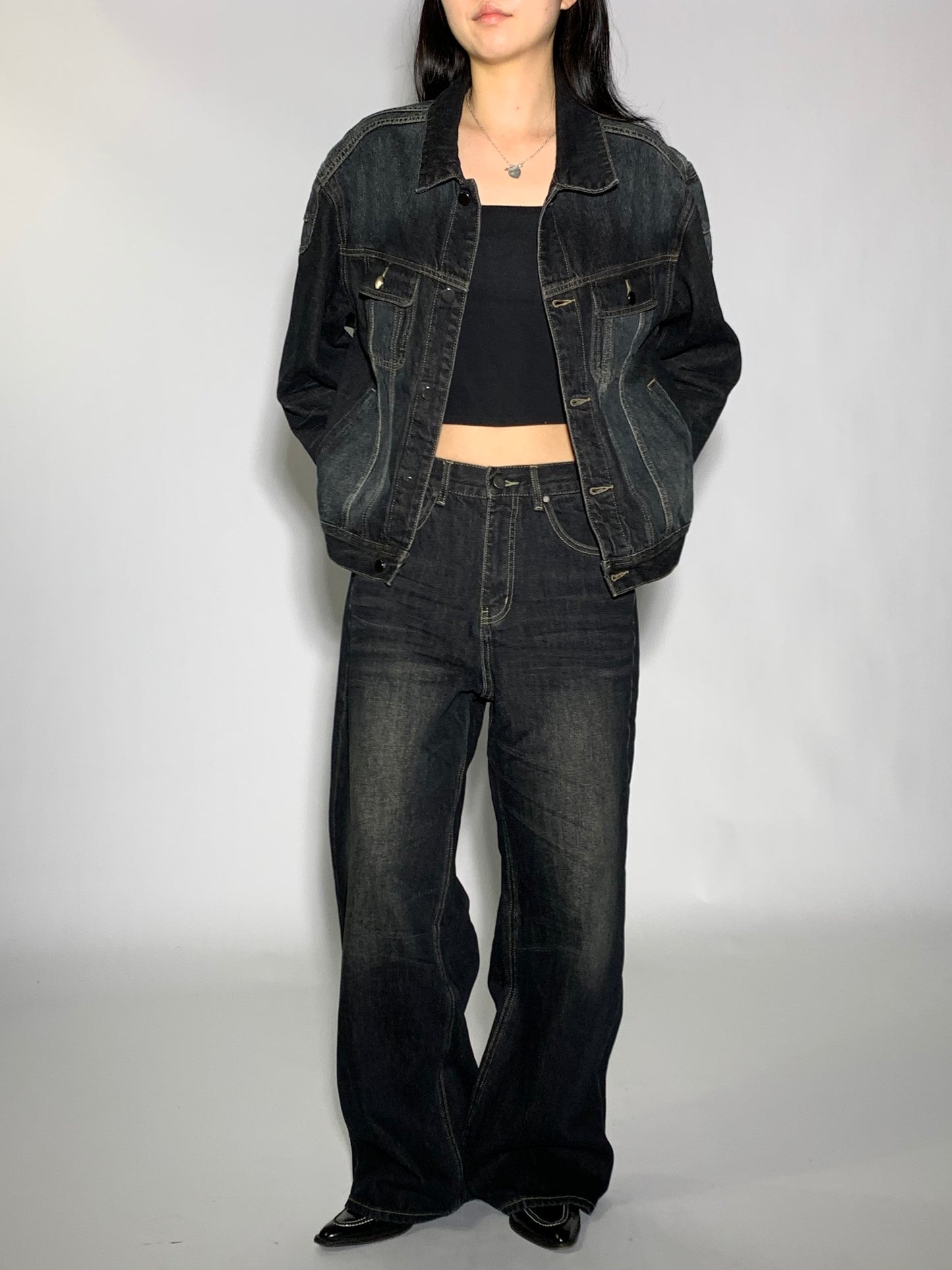 DEEP STRAIGHT SET - DENIM