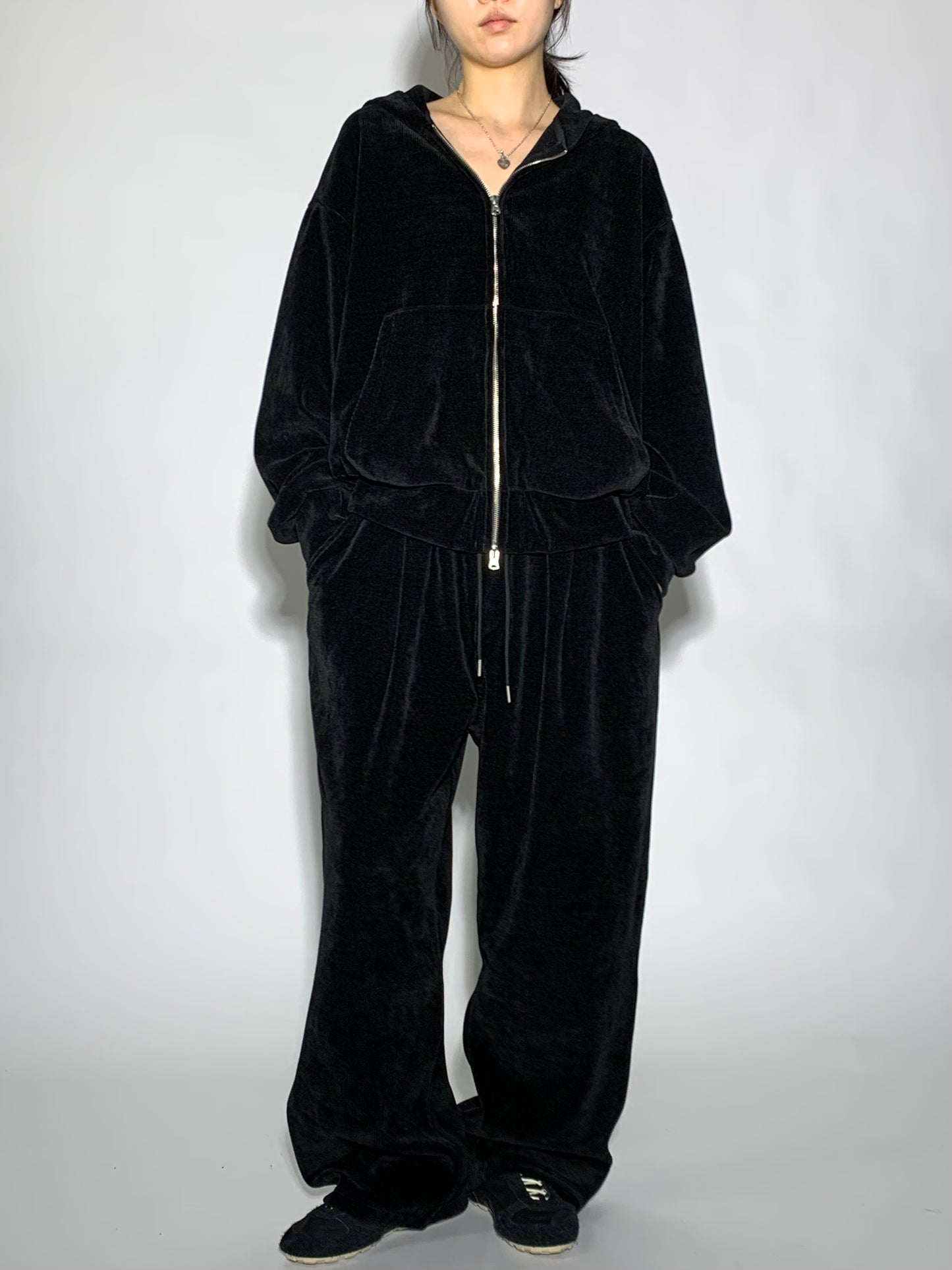 KNIT SWEAT SET - ZIP UP