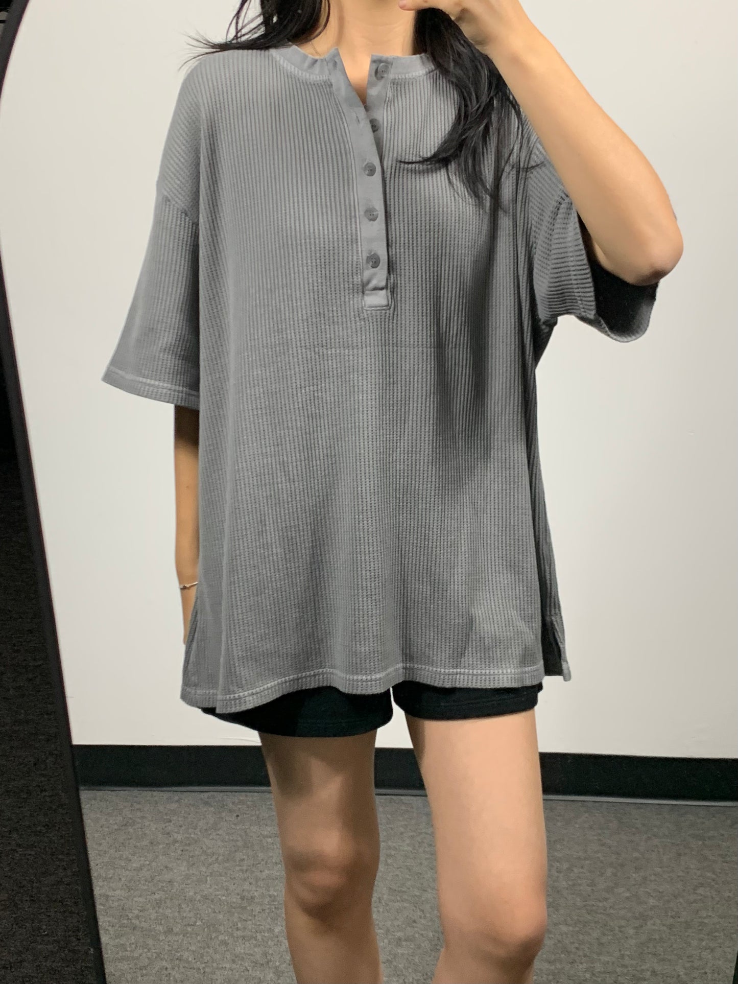 VINTAGE WASHED WAFFLE TEE