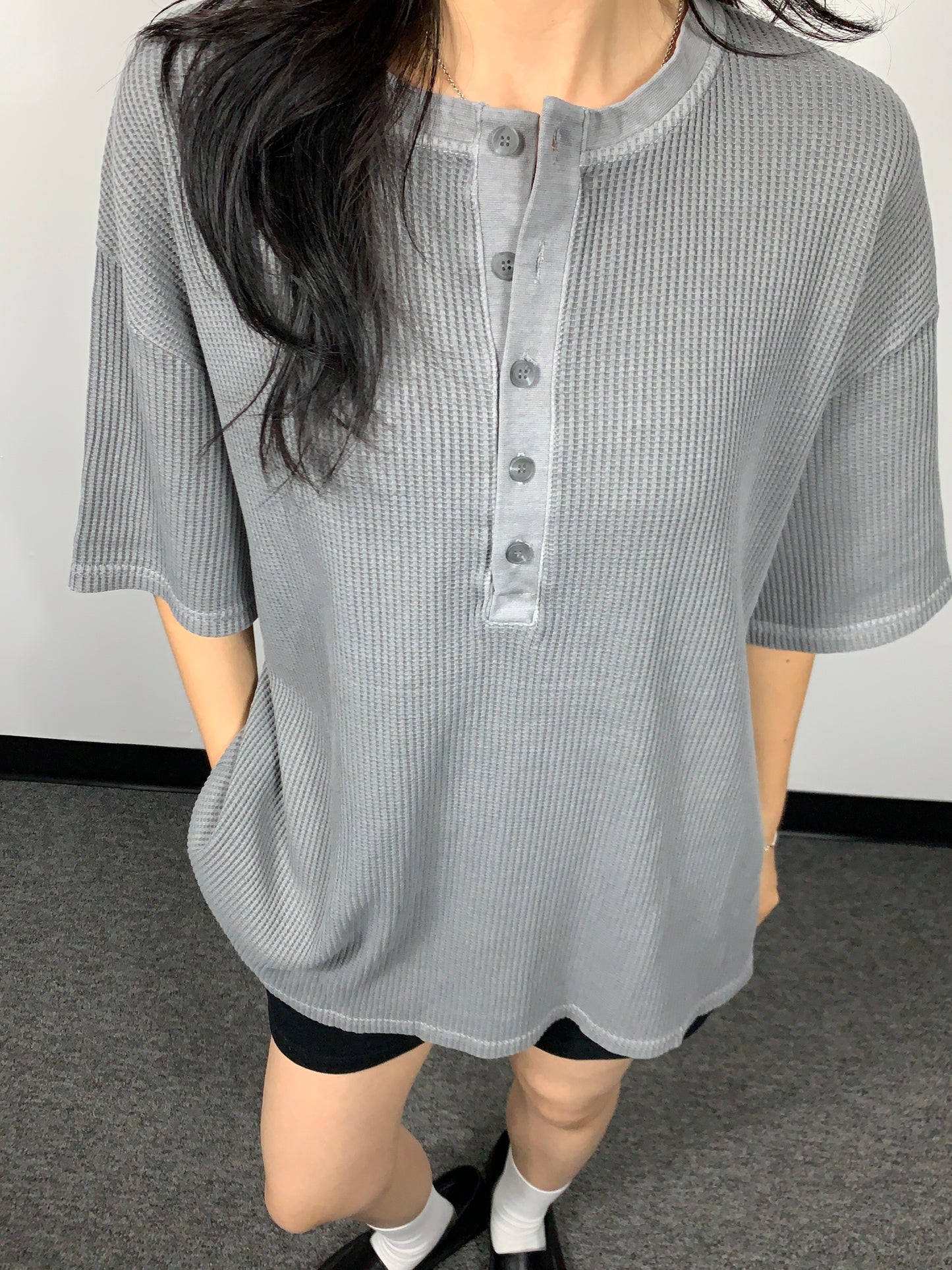 VINTAGE WASHED WAFFLE TEE