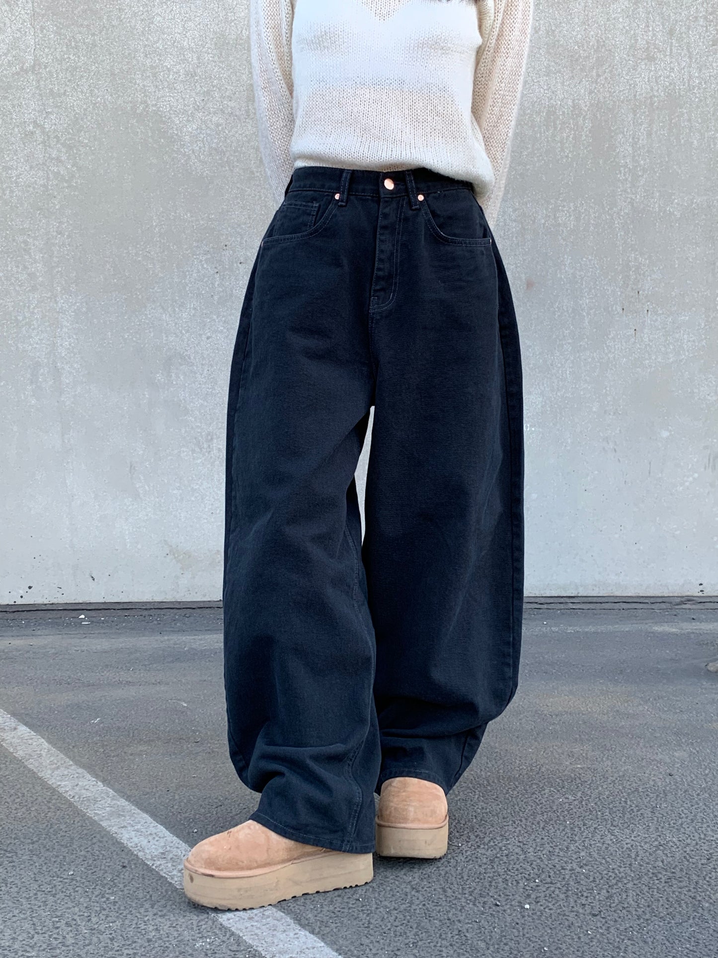 COTTON WIDE PANTS