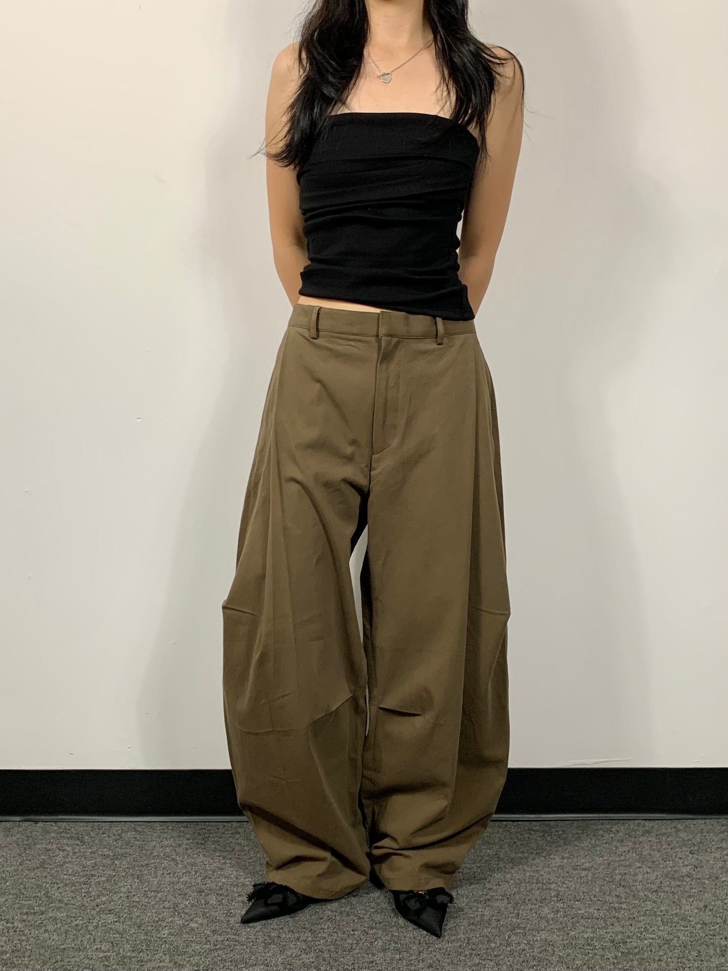 COTTON CURVE PANTS