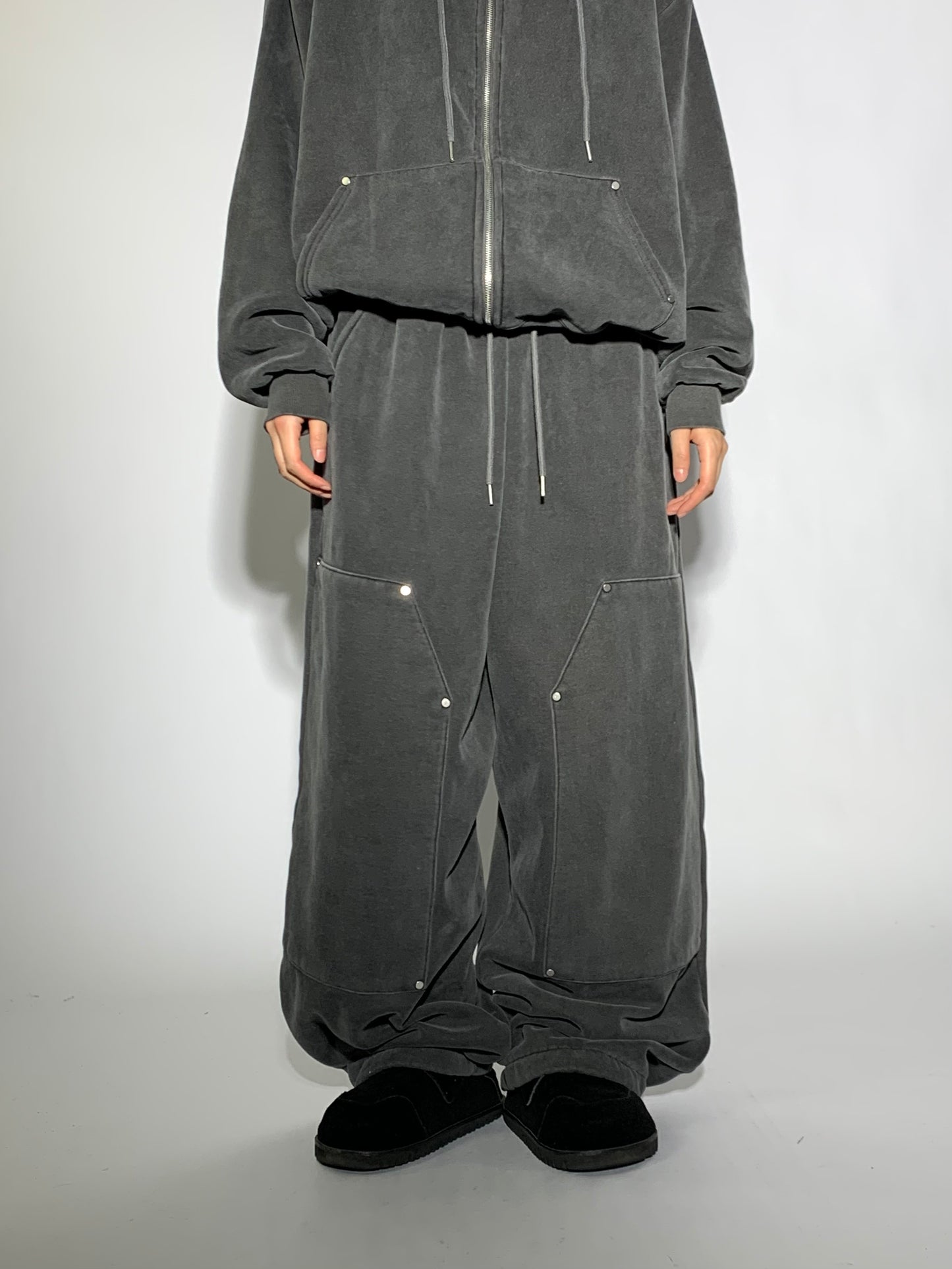 FLEECE DOUBLE KNEE SWEATPANTS