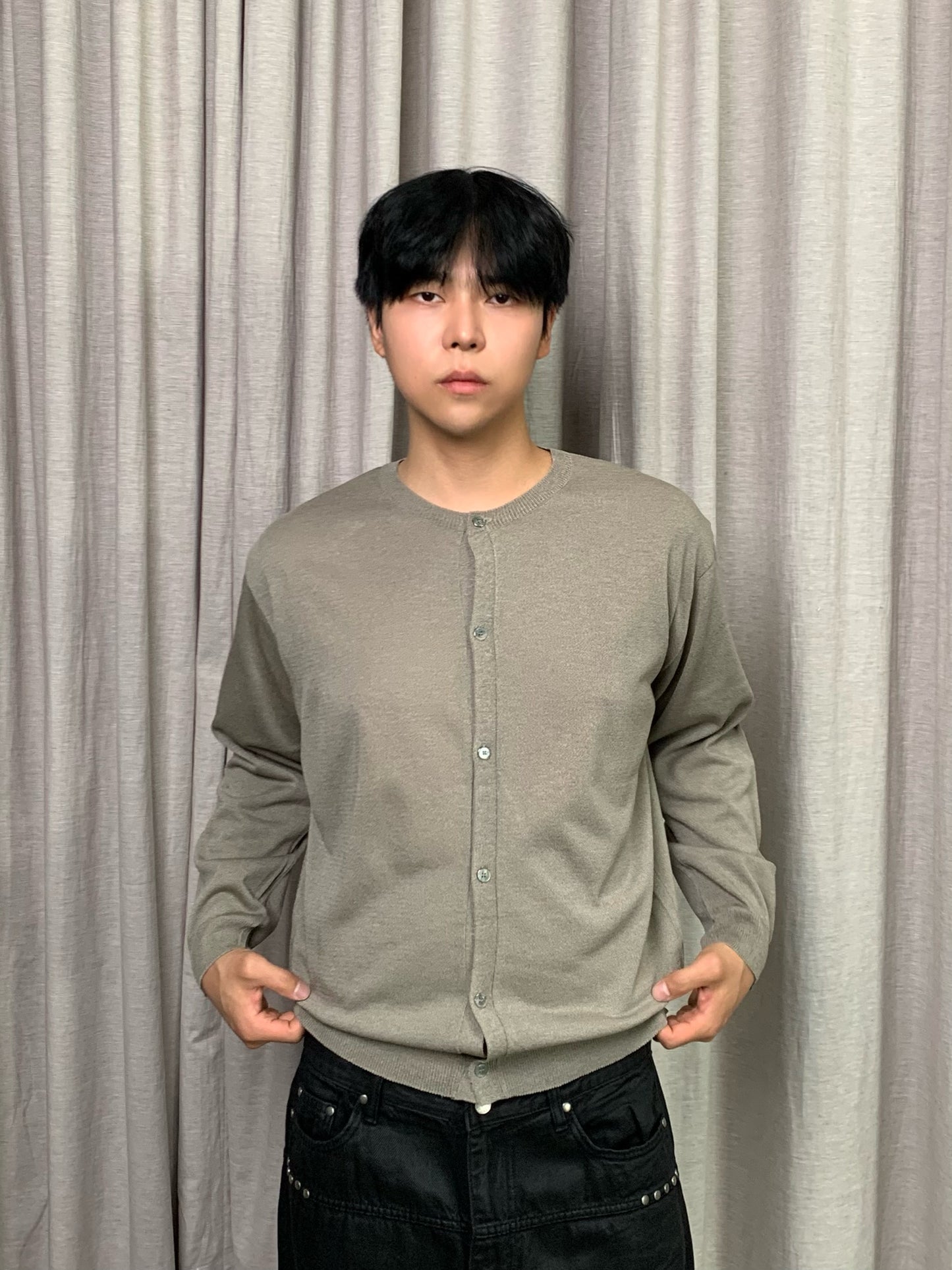 LINEN CARDIGAN