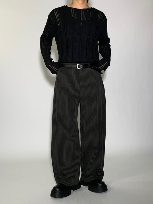 SIDE PLEATED SLACKS