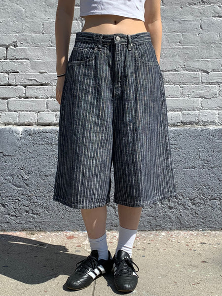 NON FADE STRIPE HALF DENIM – Woody