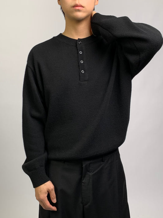 WOOL HENLEY KNIT