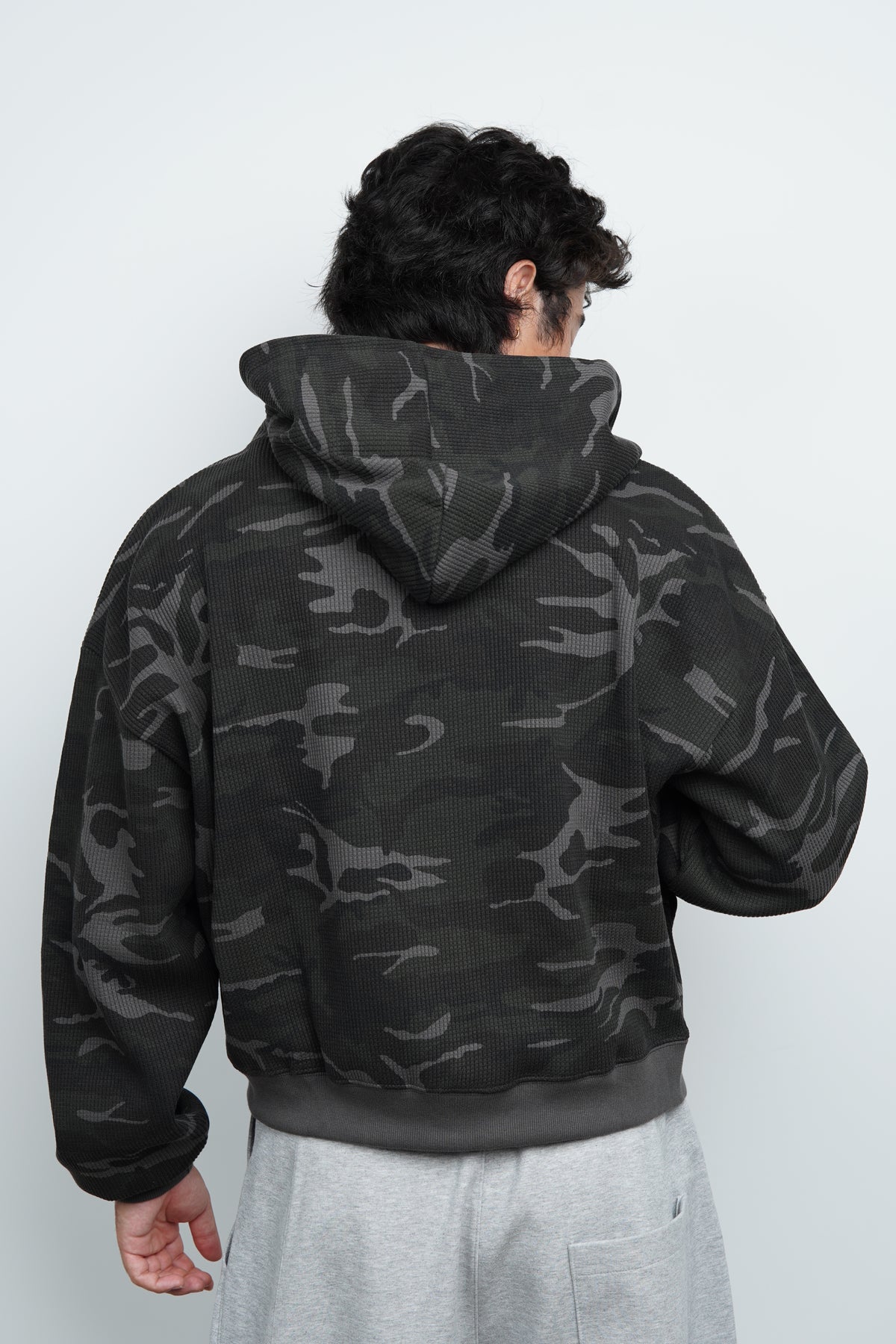 CAMO WAFFLE ZIP UP