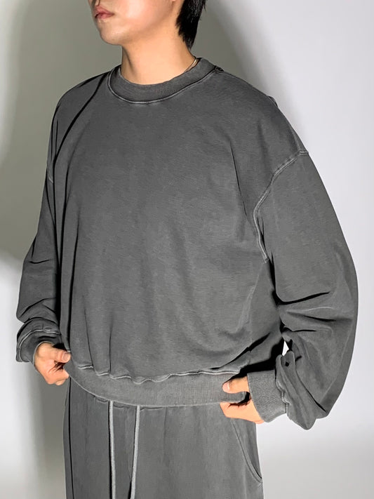 WASHED CROP SWEATSHIRT