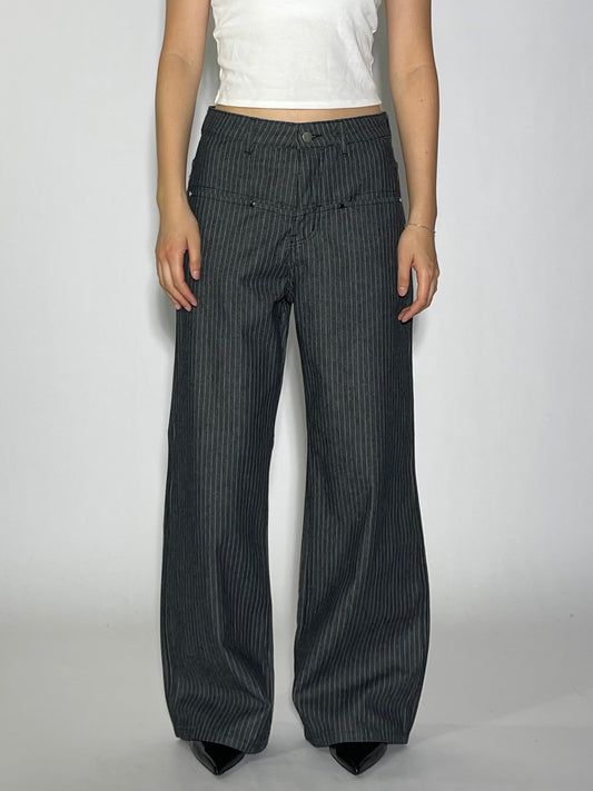 STRIPE SEMI FLARE PANTS