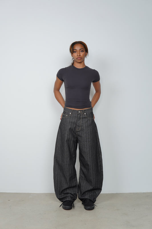 NON FADE STRIPE DENIM