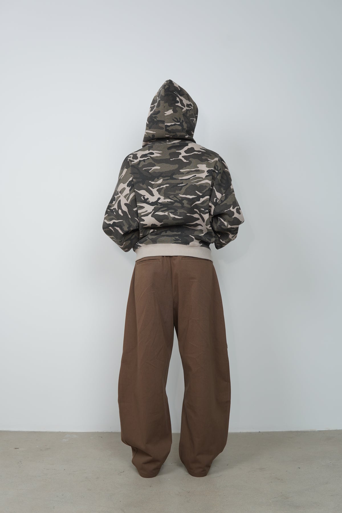 CAMO WAFFLE ZIP UP