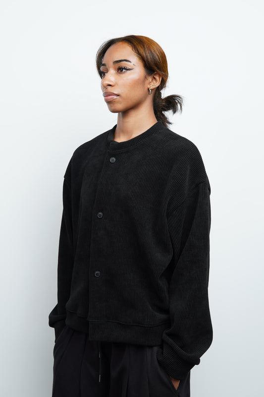 CORDUROY CROP CARDIGAN