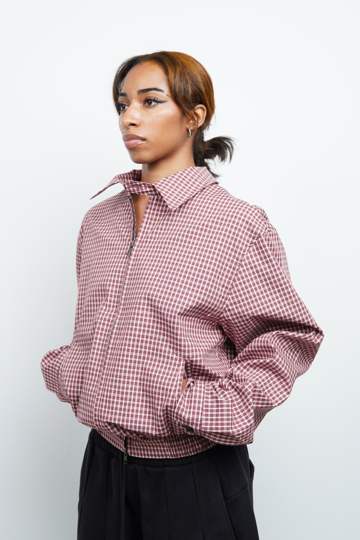 GRID CHECK BLOUSON