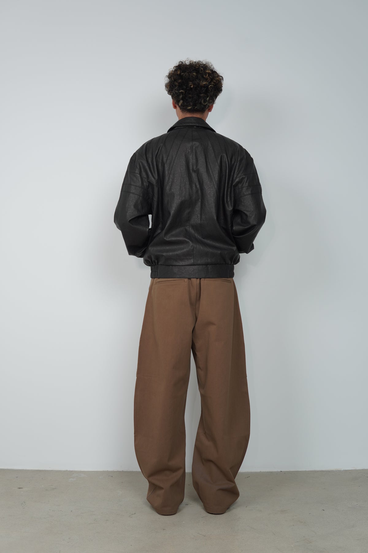 PANEL LEATHER BLOUSON