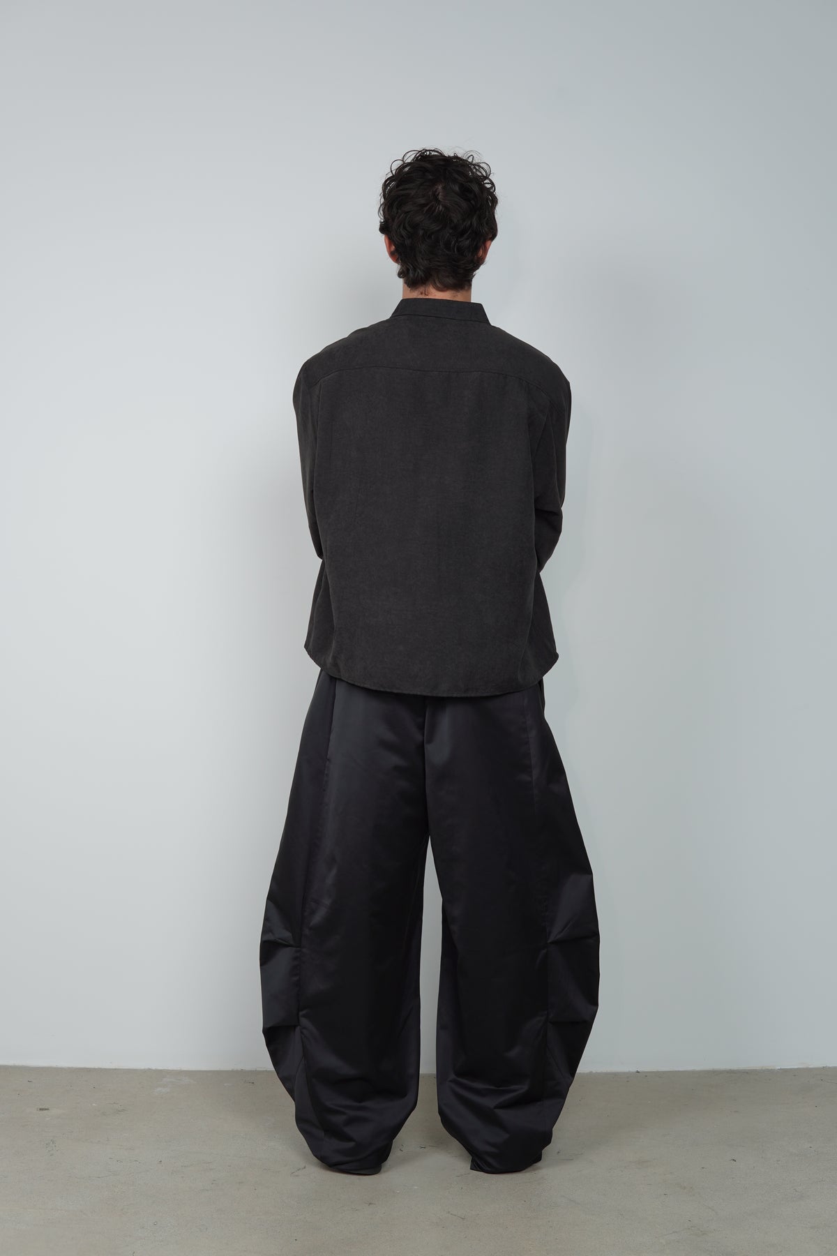 SUEDE CROP SHIRT