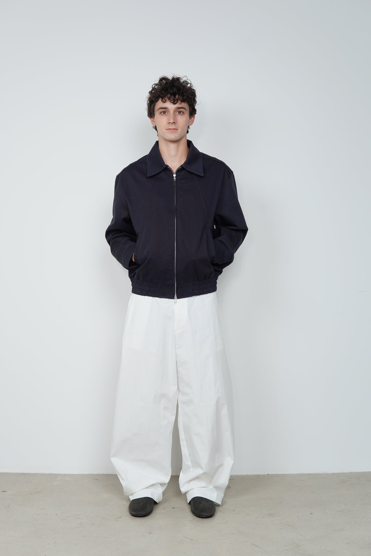 WASHED ZIP BLOUSON