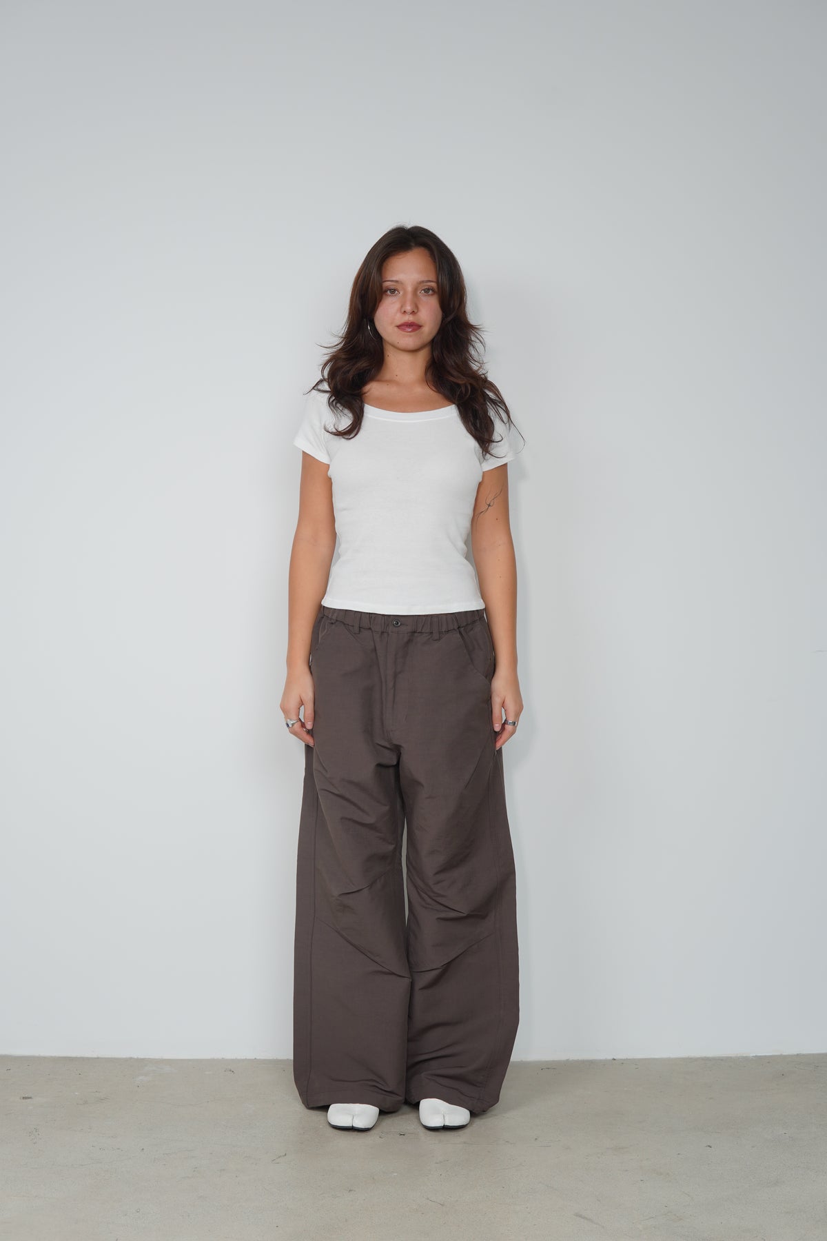 STRING FLARE PANTS