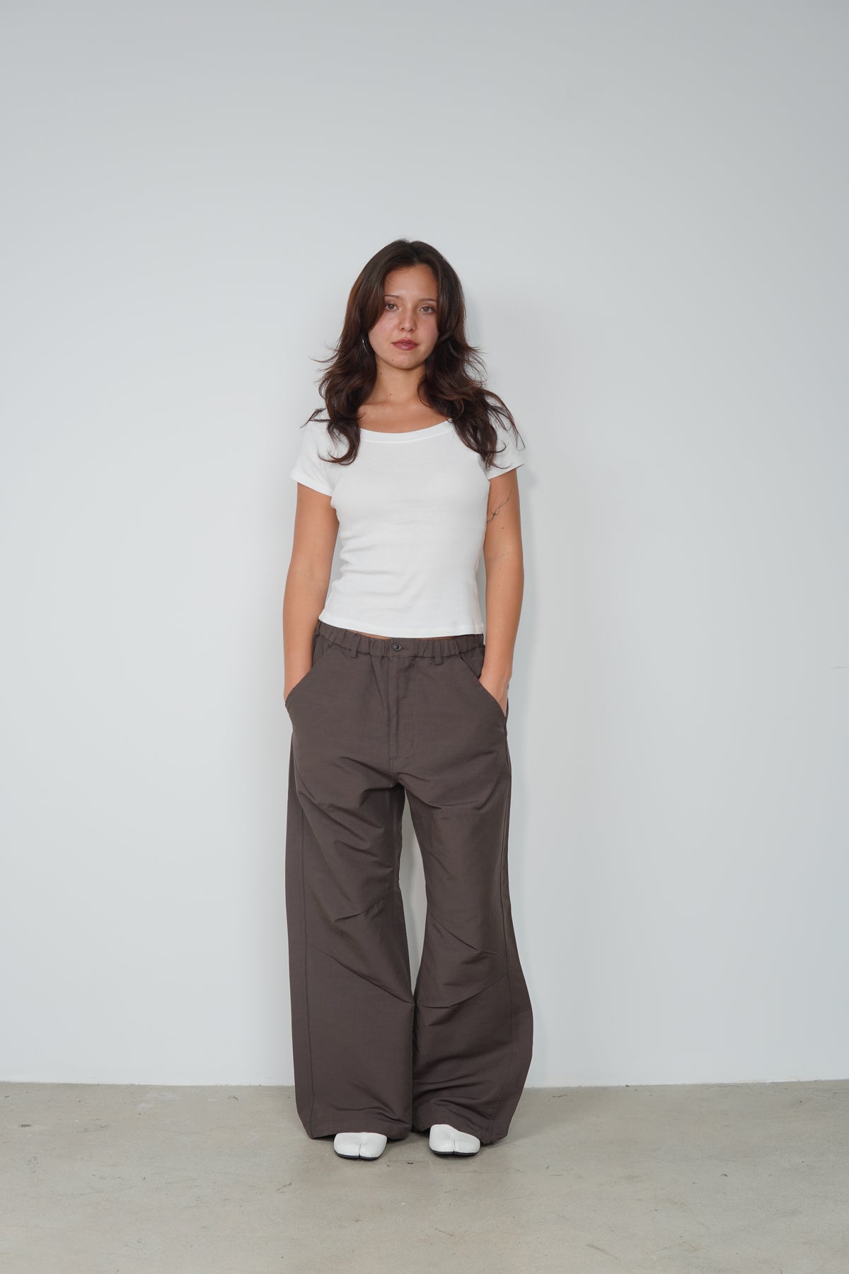 STRING FLARE PANTS