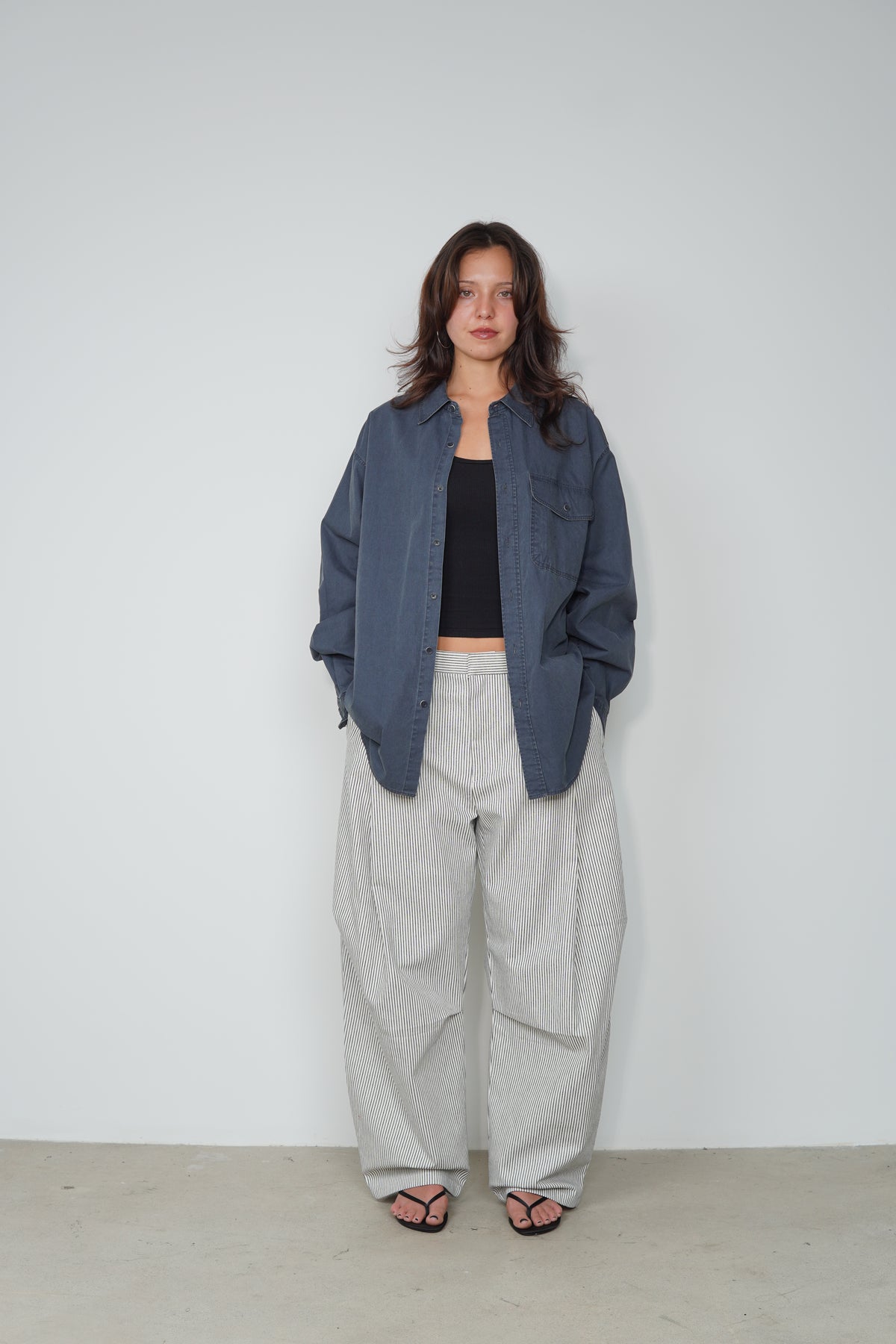 BIO WASHED OVERSIZED SHIRT